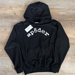 Spyder Black Hoodie with White Accents